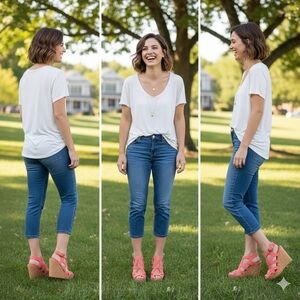 Charming Charlie Women's Coral Strappy Wedge Sandals